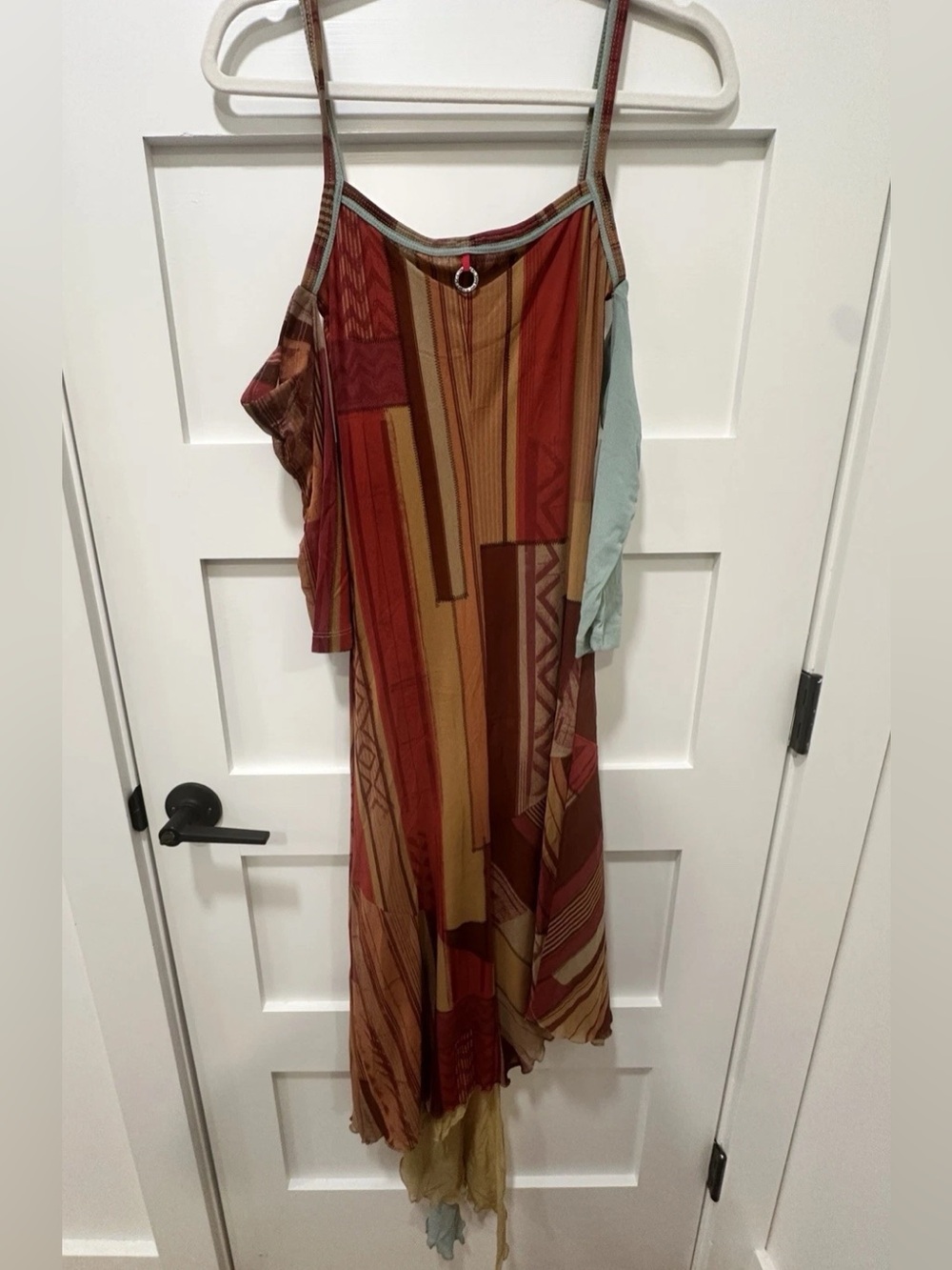 Vintage Save The Queen Boho Mesh Midi Dress - Picture 11 of 11